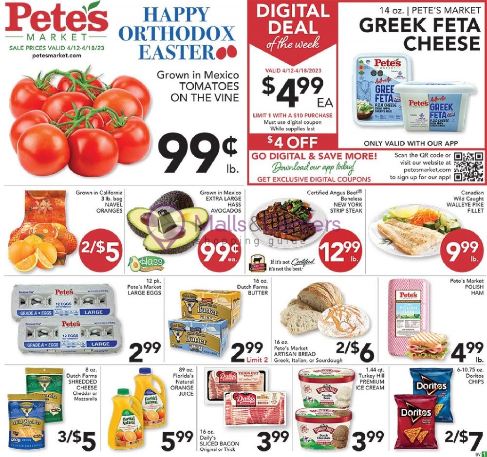 Pete's Fresh Market Weekly ad valid from 04/12/2023 to 04/18/2023 MallsCenters