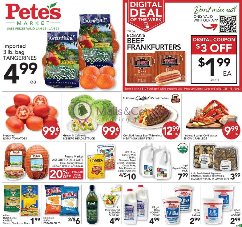 Pete's Fresh Market Weekly Ad sales & flyers specials MallsCenters