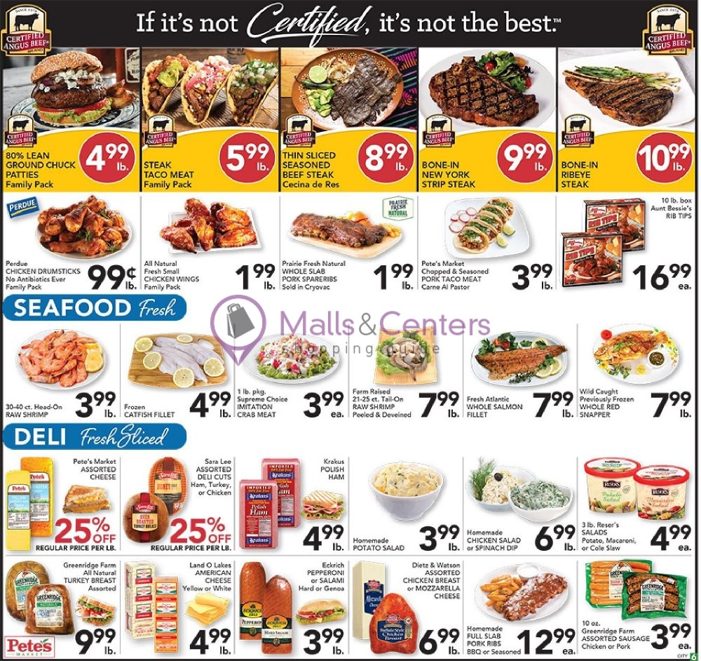 Pete's Fresh Market Weekly Ad sales & flyers specials MallsCenters