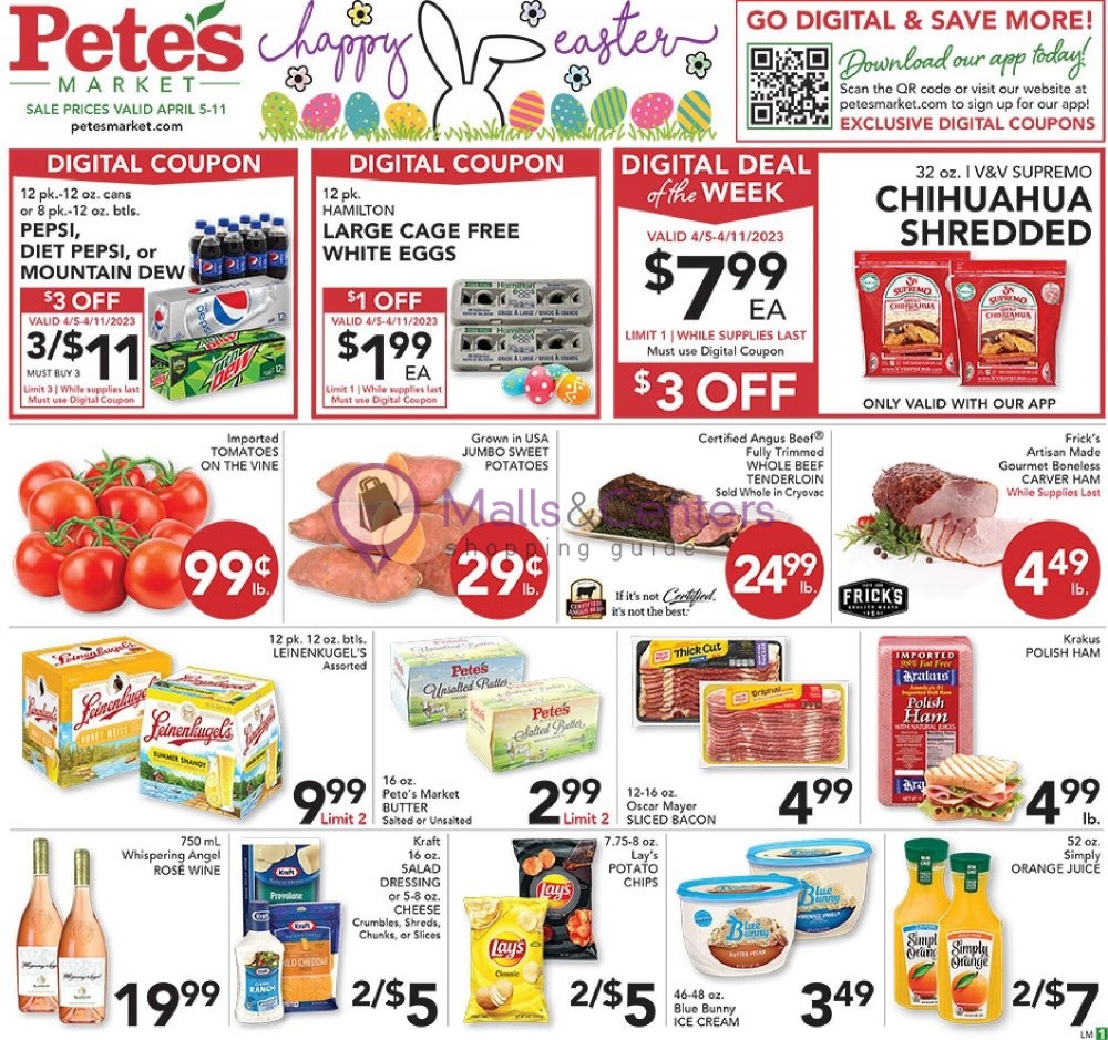 Pete's Fresh Market Weekly ad valid from 04/05/2023 to 04/11/2023 MallsCenters