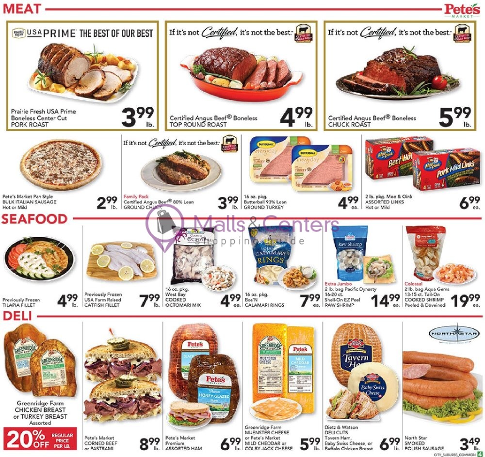 Pete's Fresh Market Weekly Ad sales & flyers specials MallsCenters