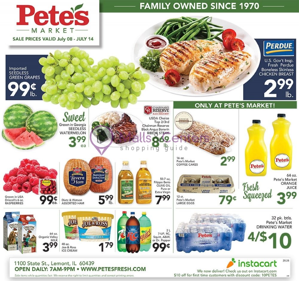 Pete's Fresh Market Weekly ad valid from 07/08/2020 to 07/14/2020
