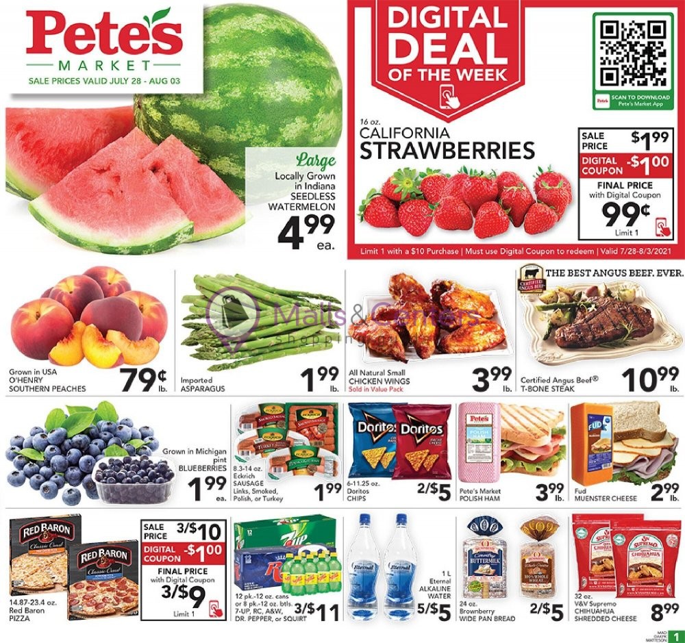 Pete's Fresh Market Weekly Ad sales & flyers specials MallsCenters