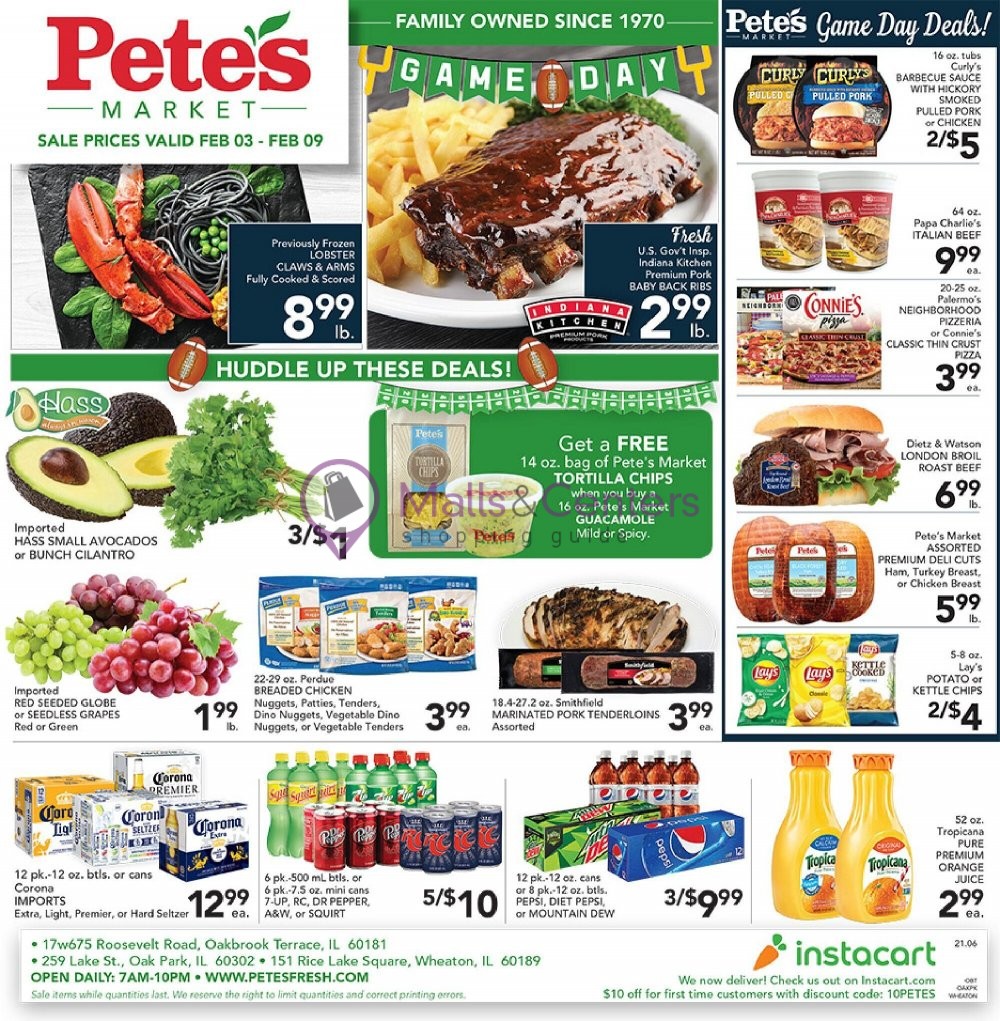 Pete's Fresh Market Weekly Ad sales & flyers specials MallsCenters
