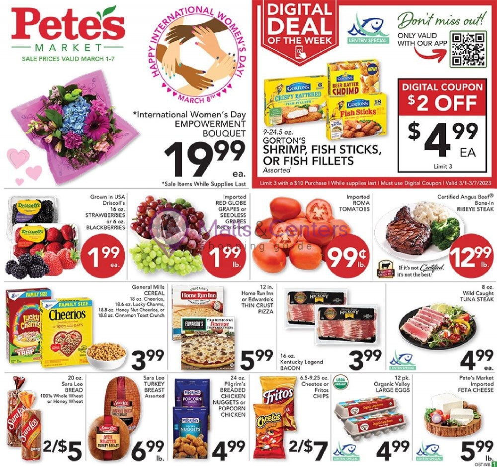 Pete's Fresh Market Weekly ad valid from 03/01/2023 to 03/07/2023