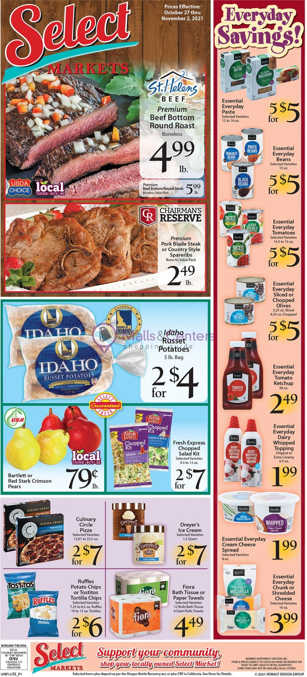 Pioneer Grocery Weekly ad valid from 10/27/2021 to 11/02/2021