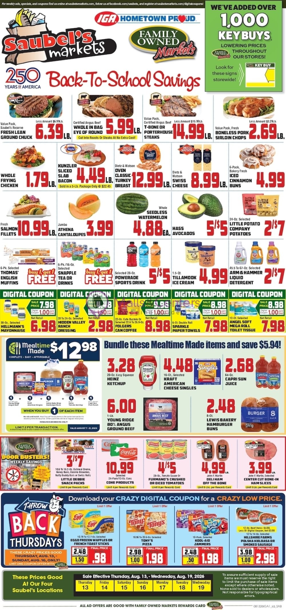 Weekly ad for Pioneer Supermarket valid: 08/01/2026 - 08/31/2026, page 1