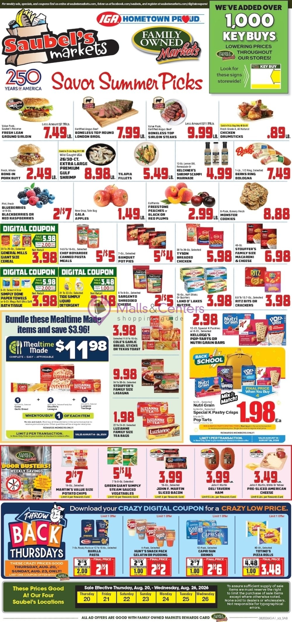 Weekly ad for Pioneer Supermarket valid: 08/17/2026 - 08/26/2026, page 1