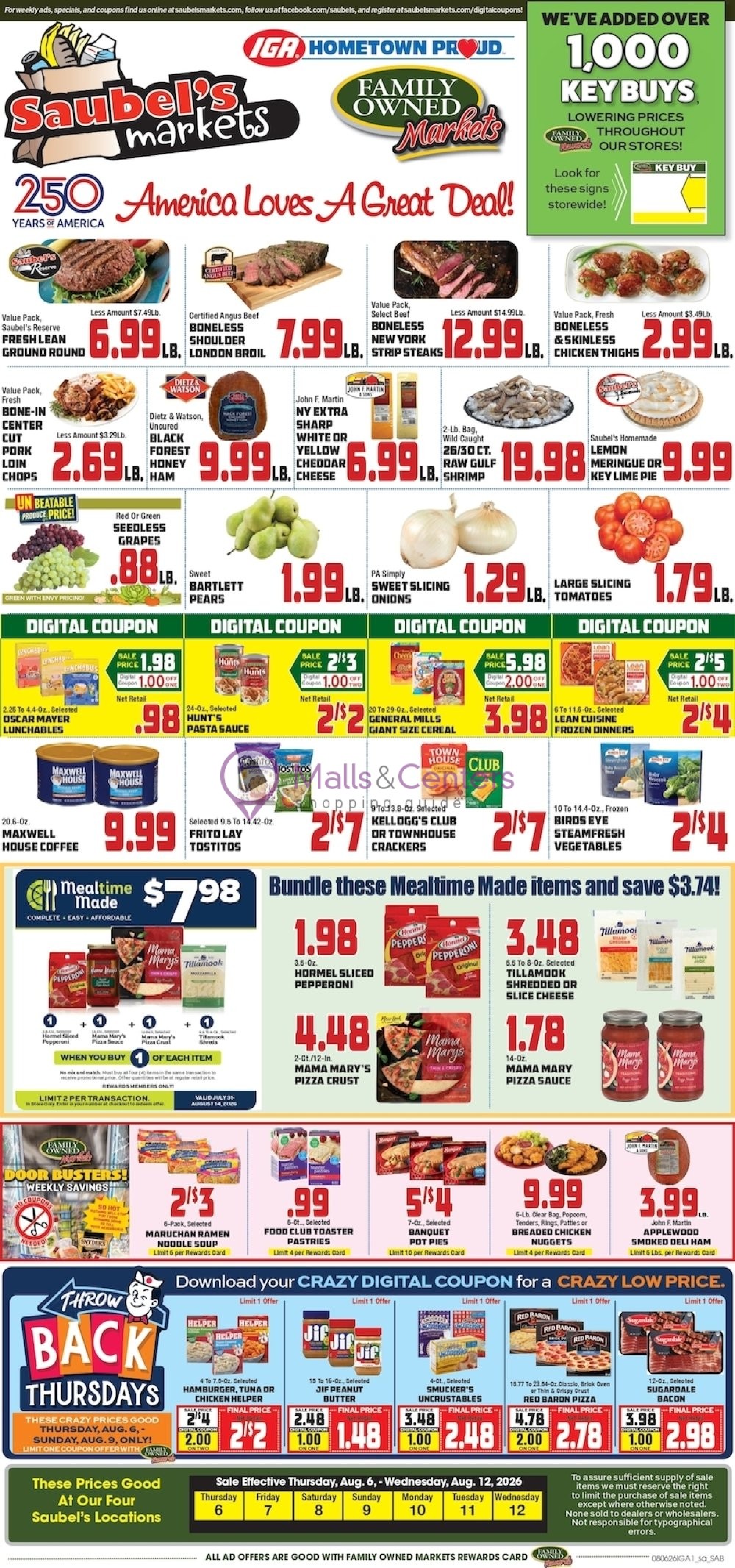 Weekly ad for Pioneer Supermarket valid: 08/03/2026 - 08/09/2026, page 1