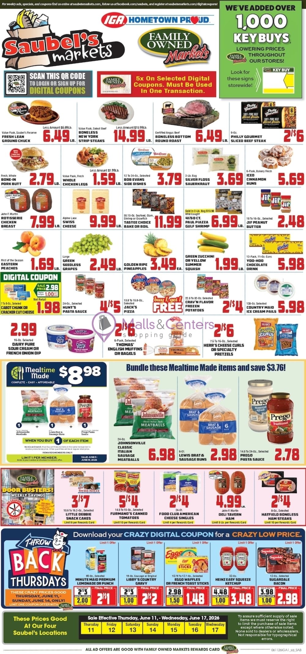 Weekly ad for Pioneer Supermarket valid: 06/11/2026 - 06/17/2026, page 1
