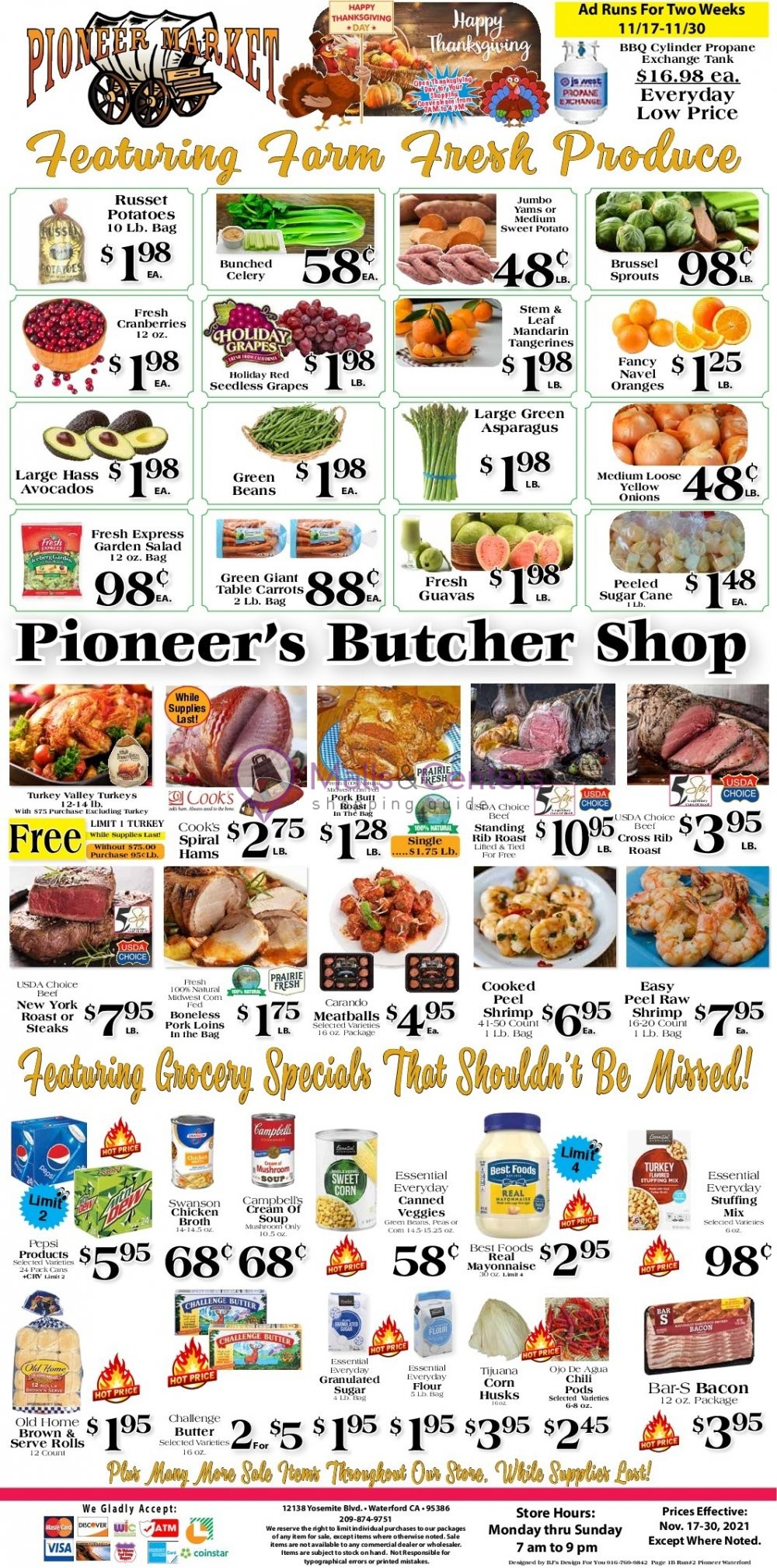 Pioneer Supermarket Weekly ad valid from 11/17/2021 to 11/30/2021