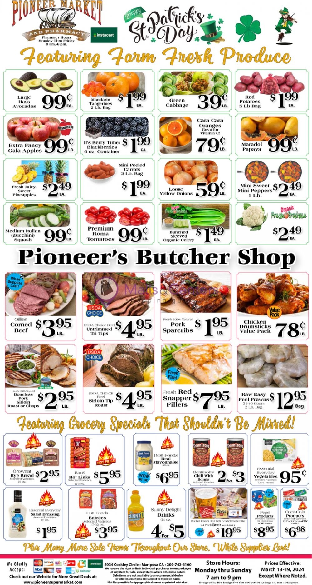 Pioneer Supermarket Weekly Ad, from Wed, 3/13/2024 sales & flyers