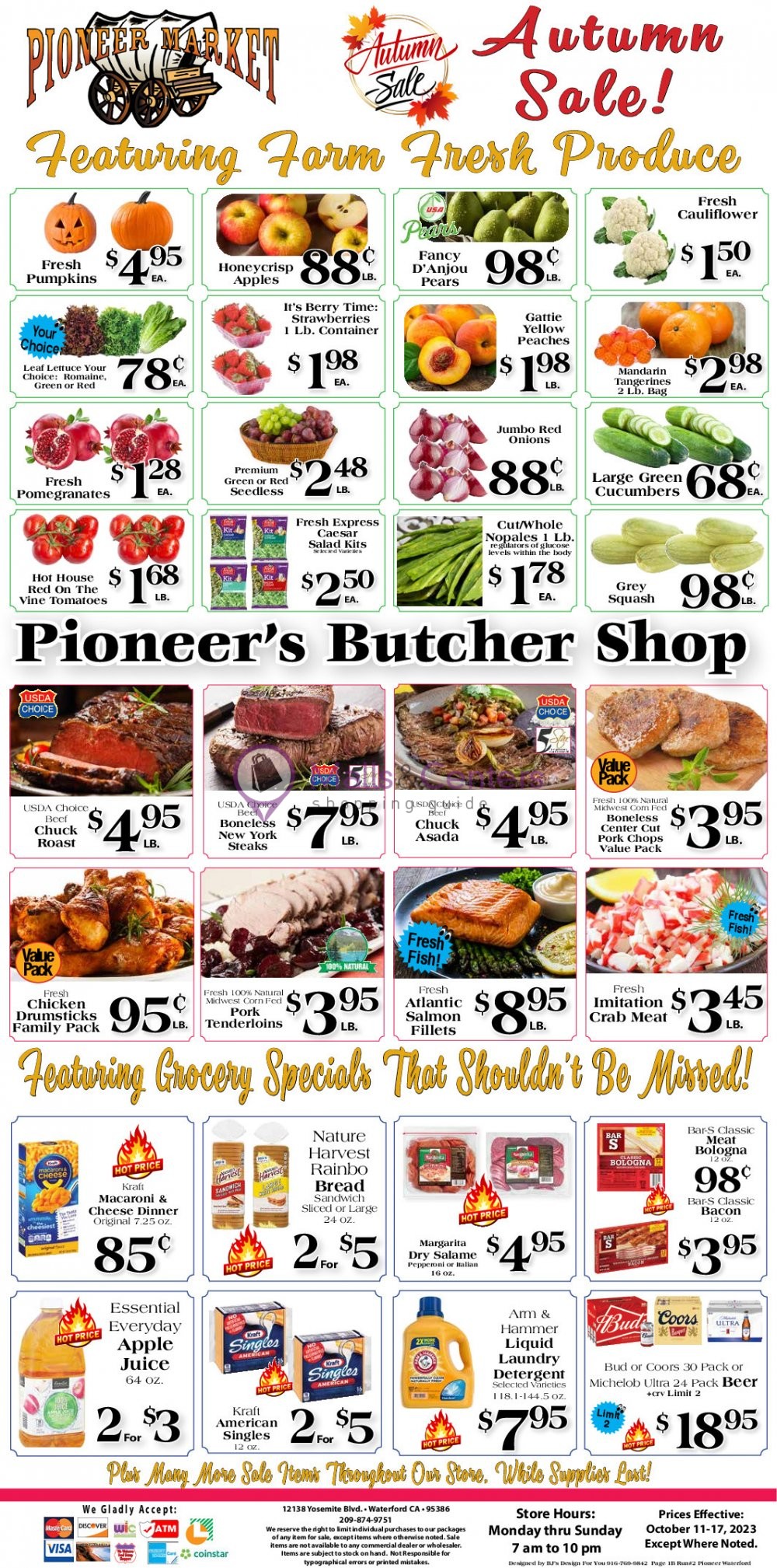Pioneer Supermarket Weekly ad valid from 10/11/2023 to 10/17/2023