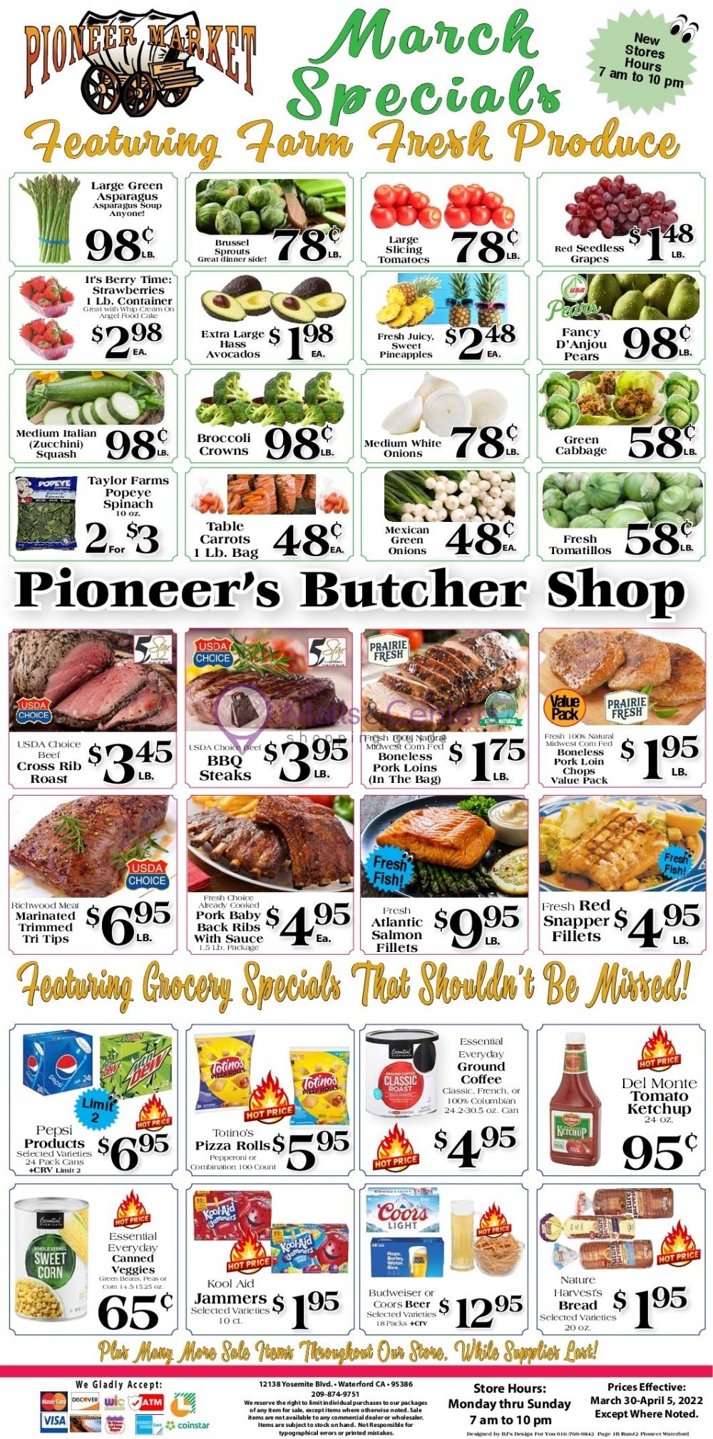 Pioneer Supermarket Weekly ad valid from 03/30/2022 to 04/05/2022