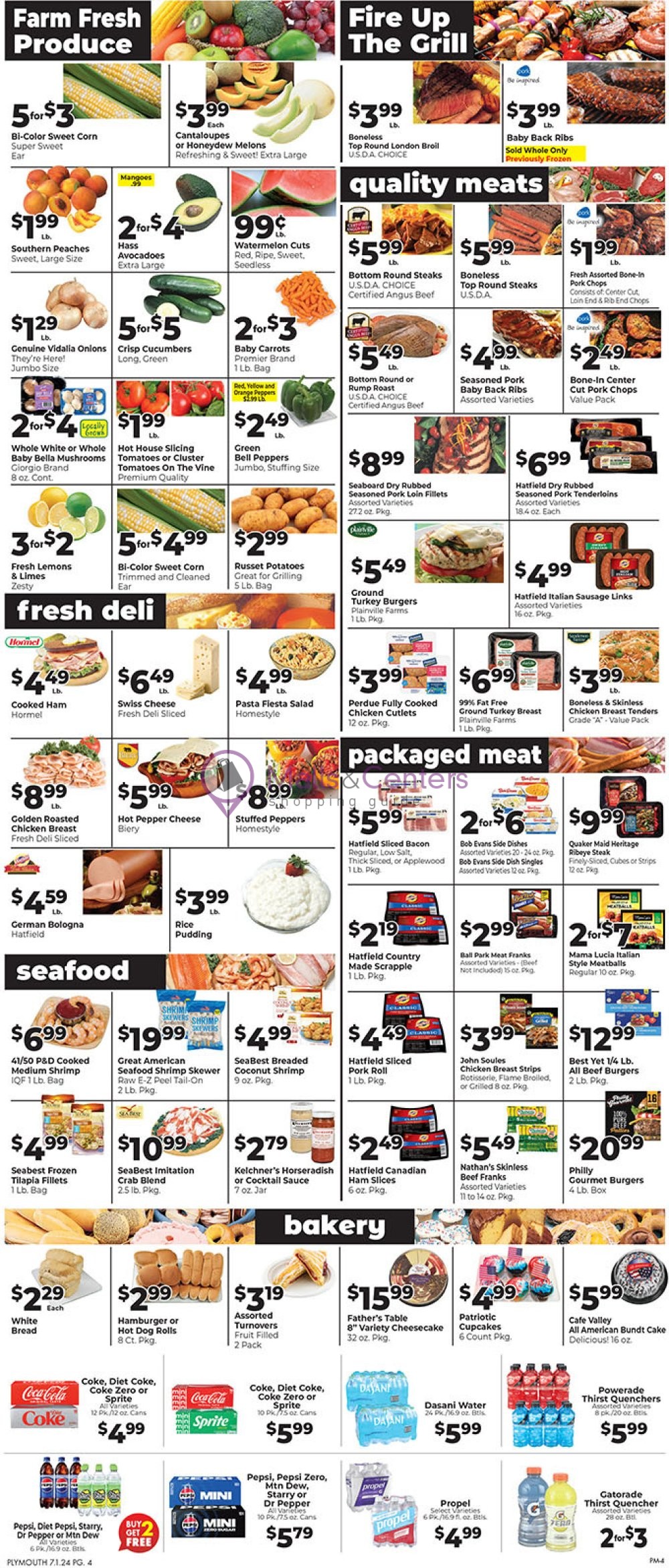 Weekly ad for Plymouth Hometown Market valid: 06/30/2024 - 07/06/2024, page 4