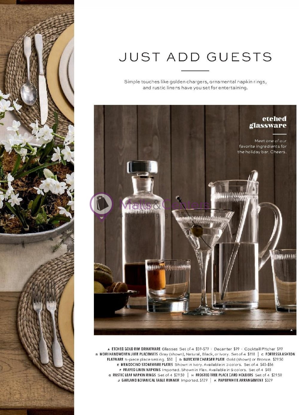 Pottery Barn Weekly Ad sales & flyers specials MallsCenters