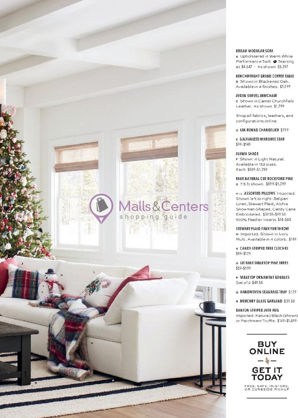 Pottery Barn Weekly Ad sales & flyers specials MallsCenters