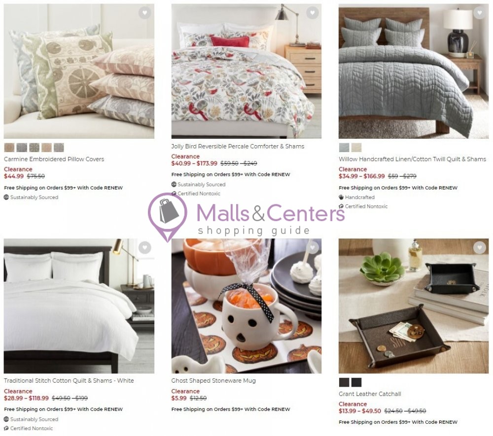 Pottery Barn Weekly Ad sales & flyers specials MallsCenters