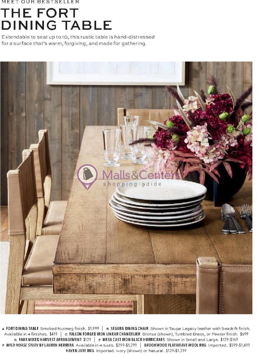 Pottery Barn Weekly Ad sales & flyers specials MallsCenters