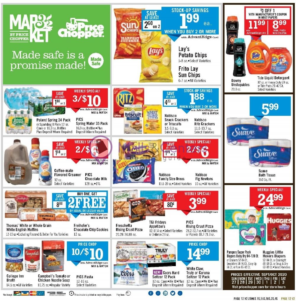 Price Chopper Weekly ad valid from 09/27/2020 to 10/03/2020 MallsCenters