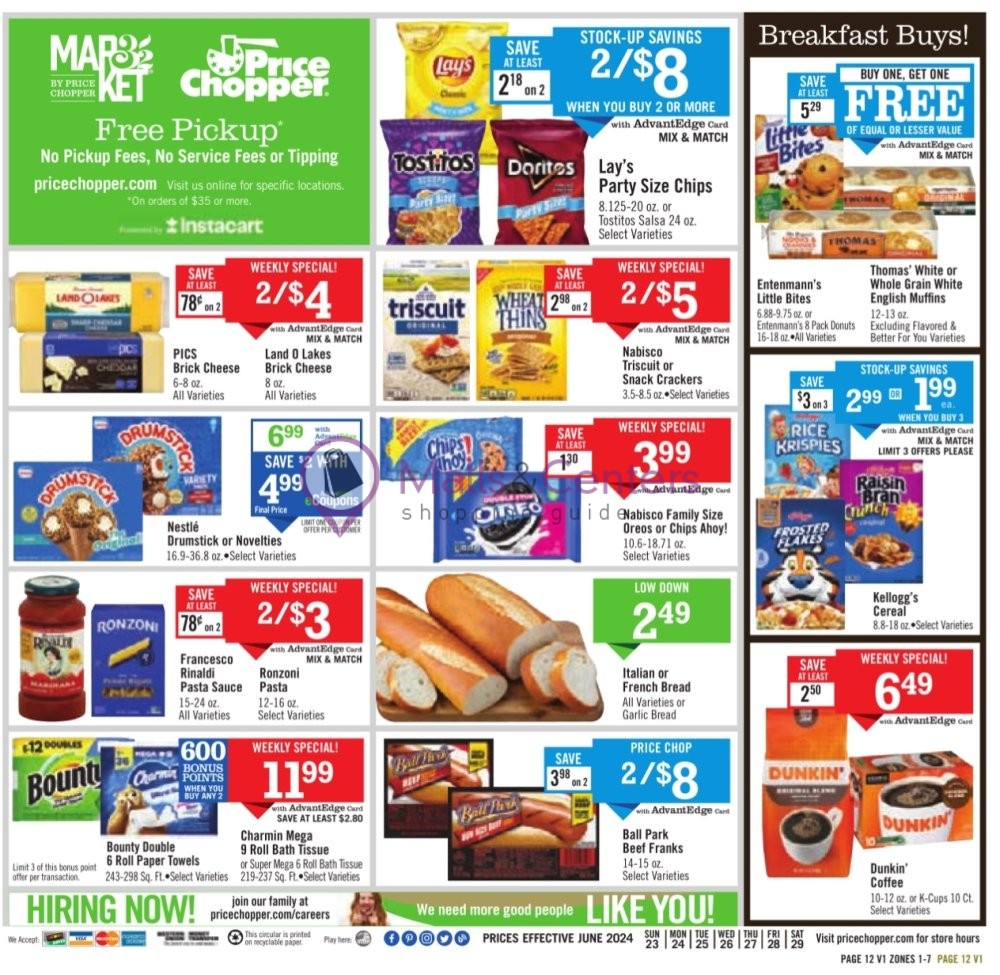 Weekly ad for Price Chopper valid: 06/23/2024 - 06/29/2024, page 12