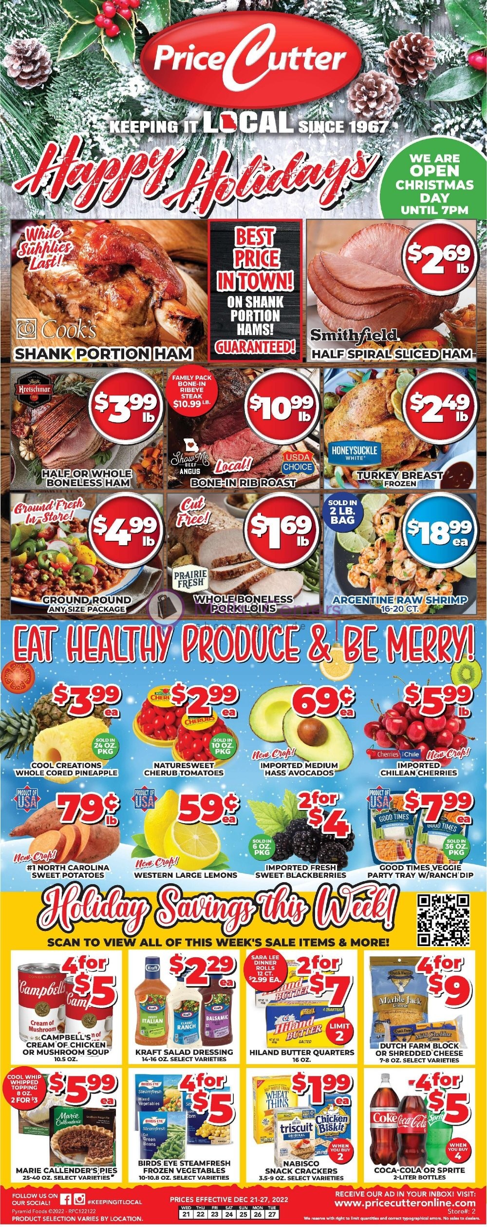 Price Cutter Weekly ad valid from 12/21/2022 to 12/27/2022 MallsCenters