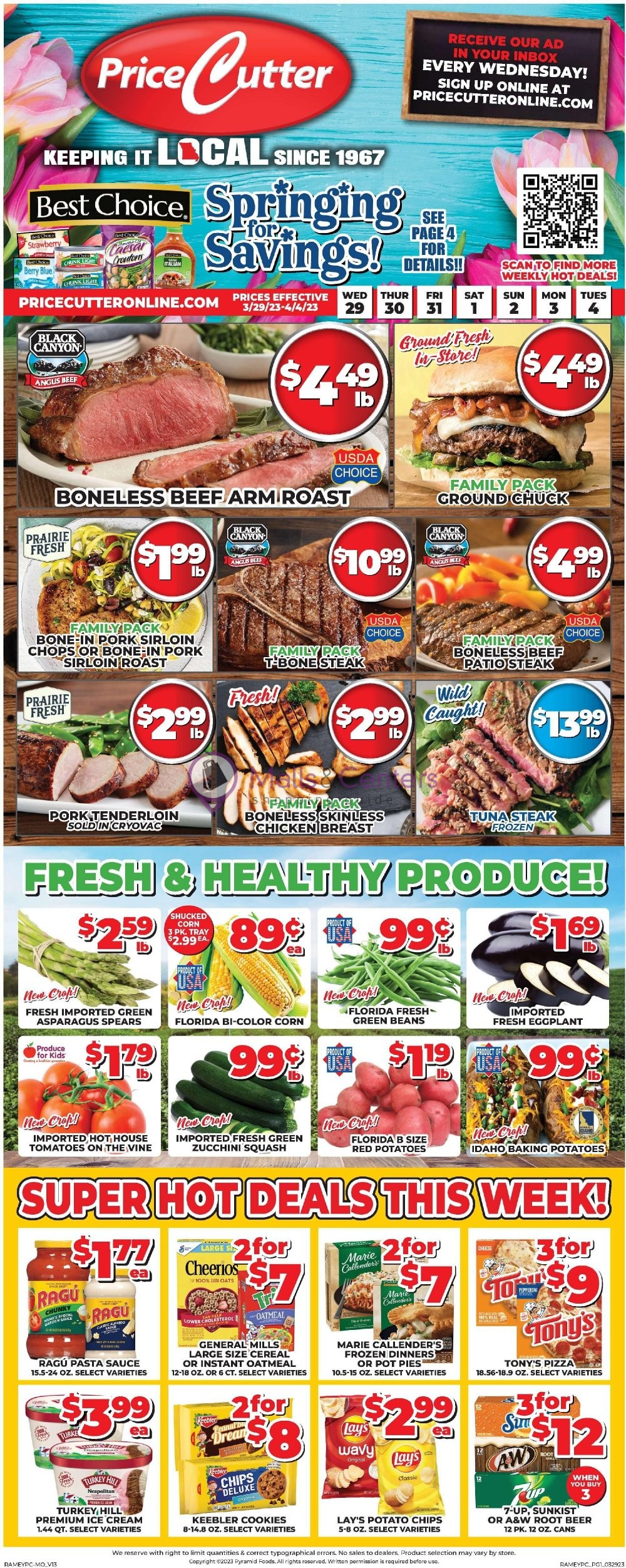 Price Cutter Weekly ad valid from 03/29/2023 to 04/04/2023 MallsCenters
