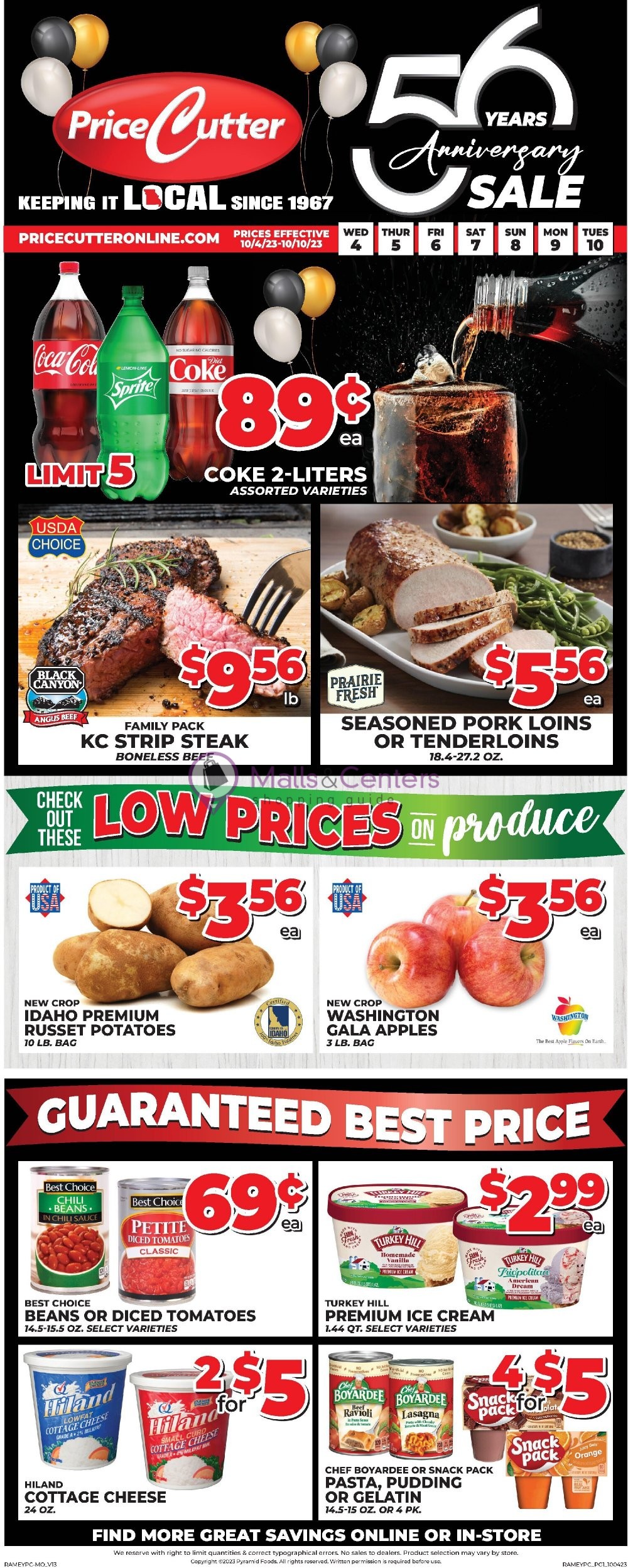 Price Cutter Weekly ad valid from 10/04/2023 to 10/10/2023 MallsCenters