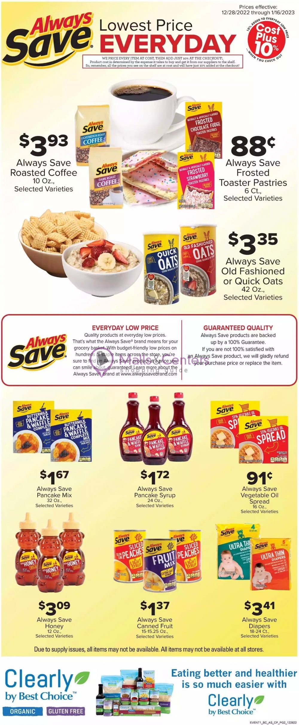 Price Less Foods Weekly ad valid from 12/28/2022 to 01/03/2023
