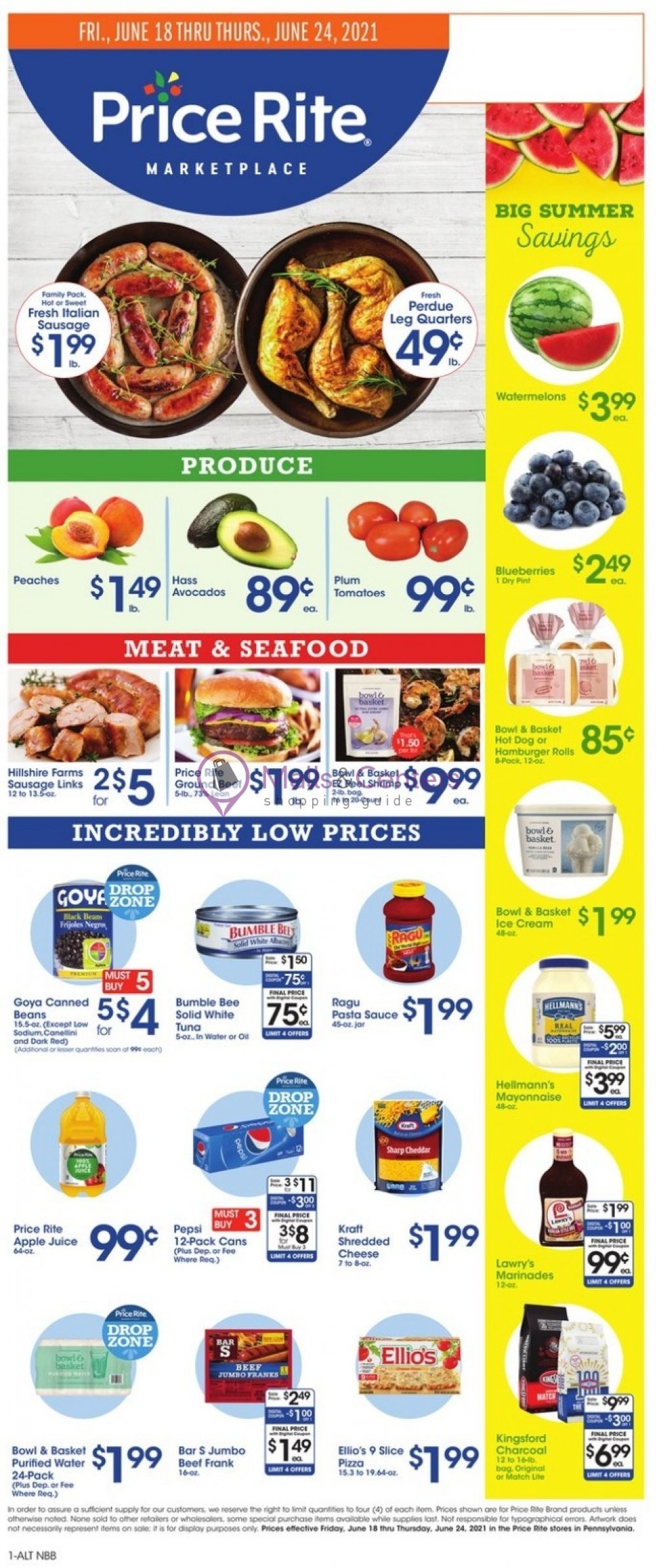Price Rite Weekly ad valid from 06/18/2021 to 06/24/2021 - MallsCenters