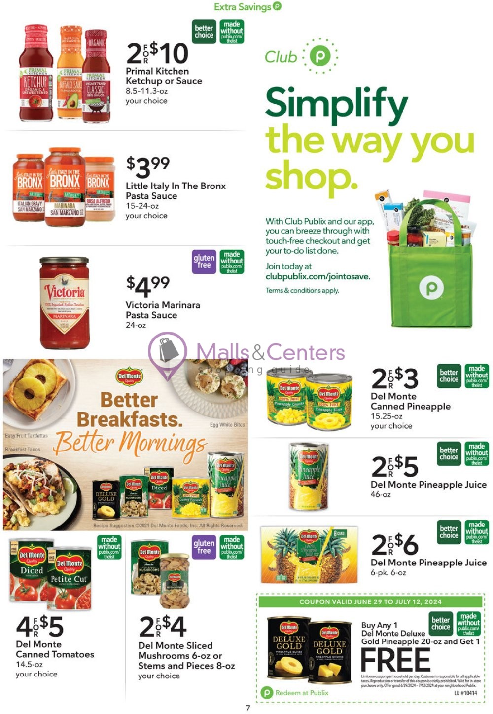 Weekly ad for Publix valid: 06/29/2024 - 07/12/2024, page 7