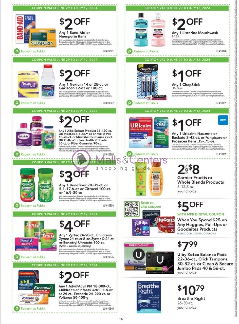 Weekly ad for Publix valid: 06/29/2024 - 07/12/2024, page 14