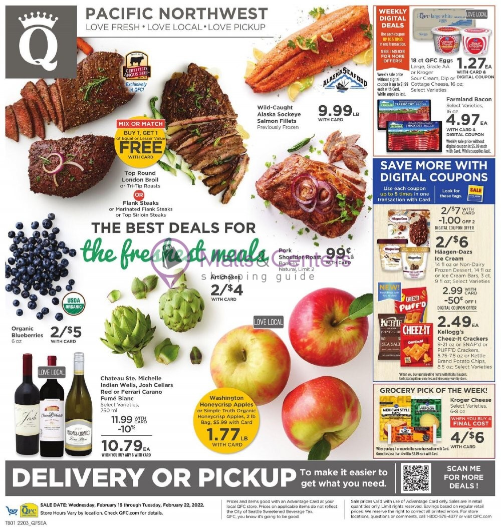 QFC Quality Food Centers Weekly ad valid from 02/16/2022 to 02/22/2022