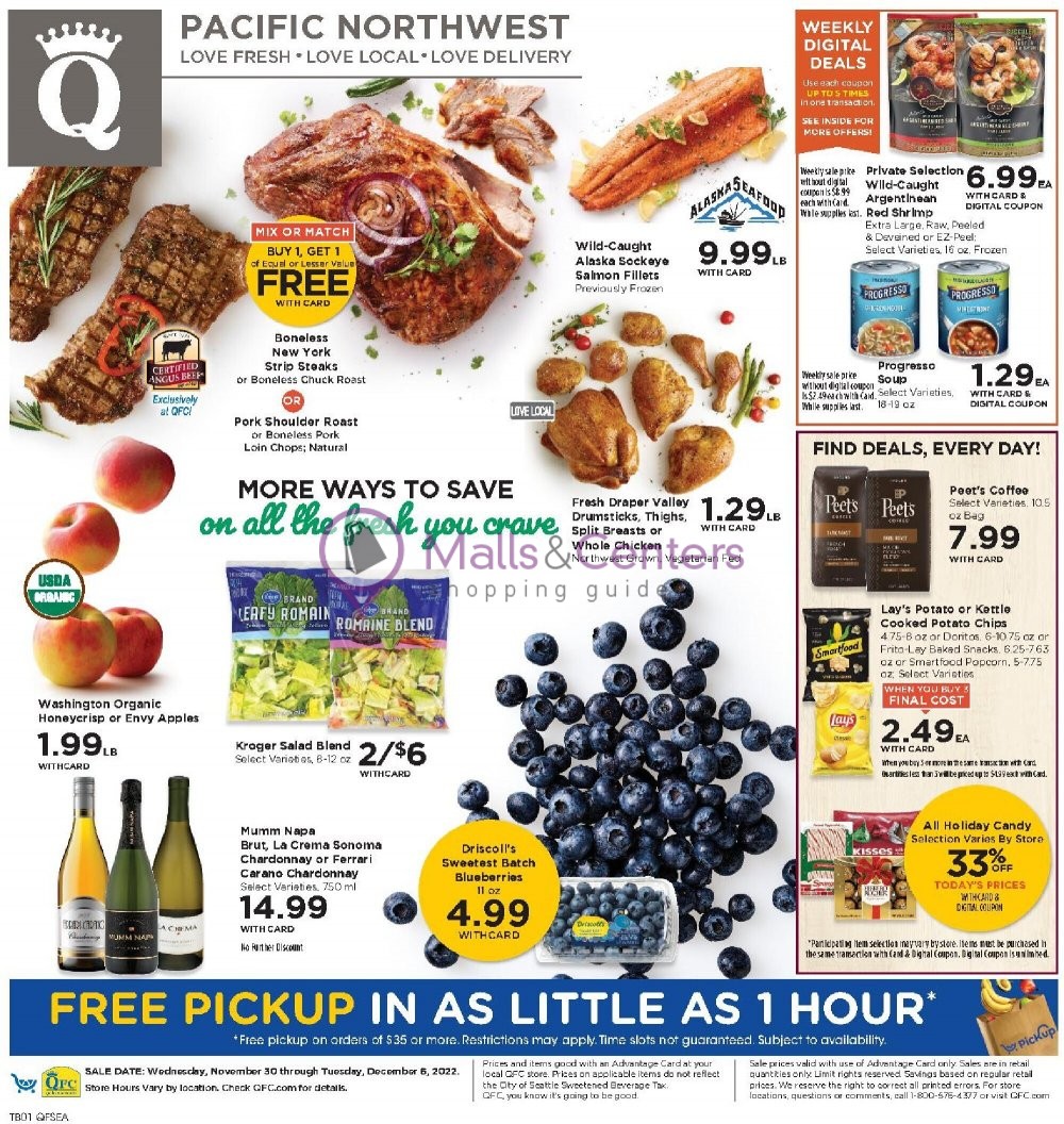 QFC Quality Food Centers Weekly ad valid from 11/30/2022 to 12/06/2022