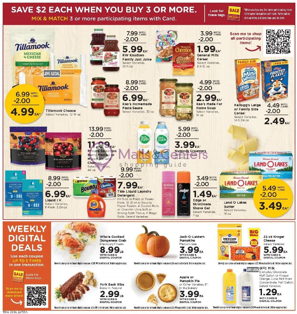 QFC Quality Food Centers Weekly ad valid from 10/05/2022 to 10/11/2022