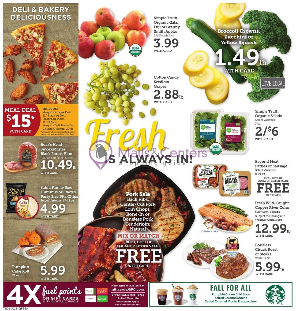 QFC Quality Food Centers Weekly ad valid from 09/16/2020 to 09/22/2020