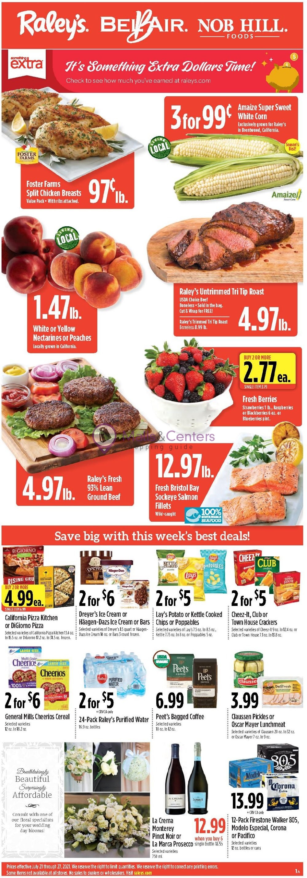 Raley's Weekly ad valid from 07/21/2021 to 07/27/2021 - MallsCenters