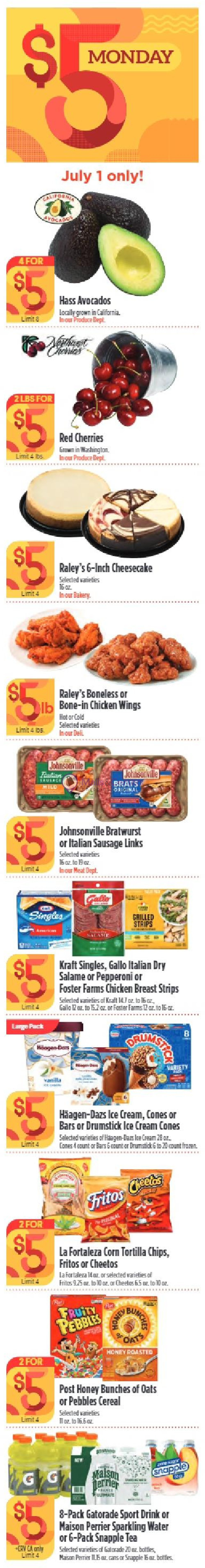 Weekly ad for Raley's valid: 06/26/2024 - 07/02/2024, page 3