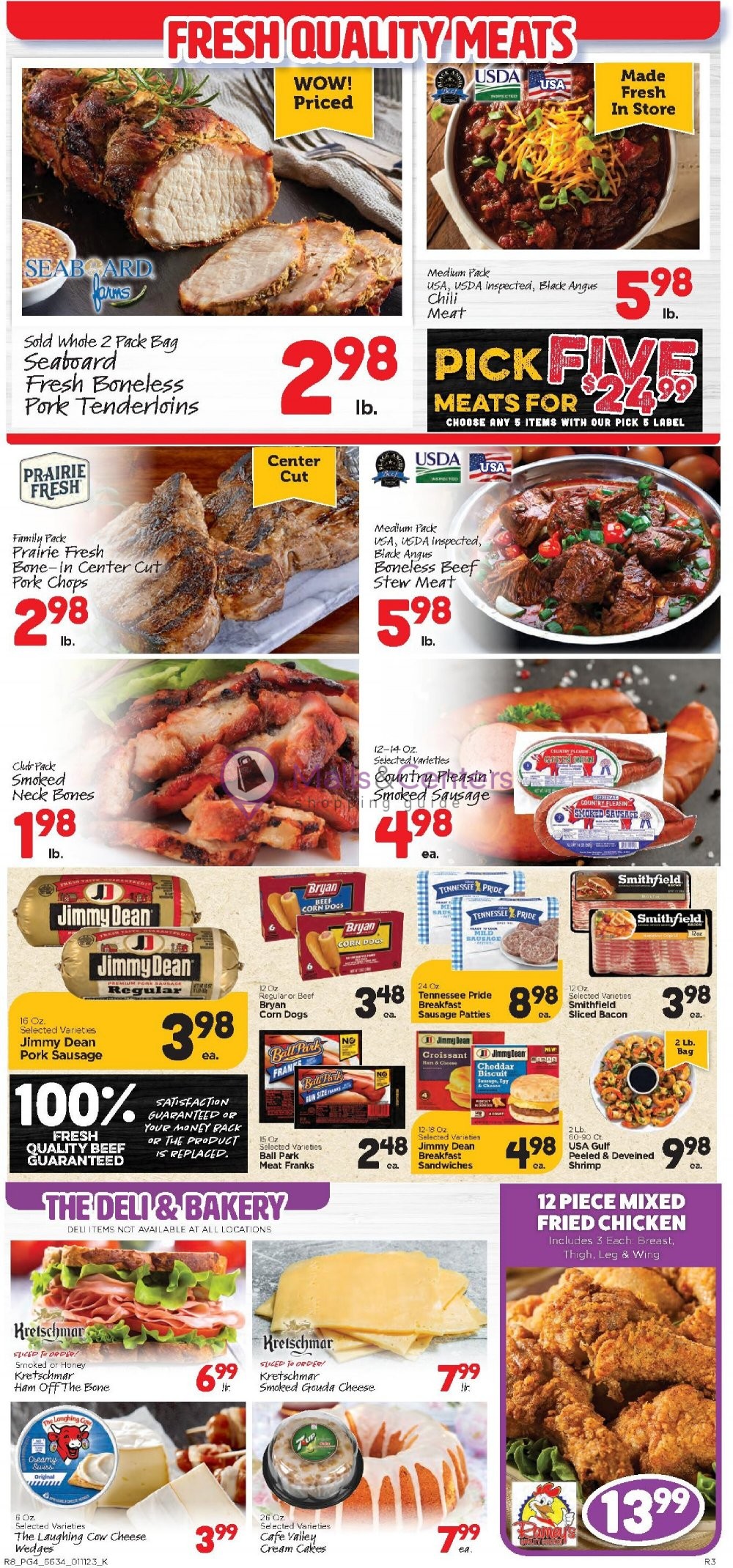 Ramey's Weekly ad valid from 01/11/2023 to 01/17/2023 MallsCenters