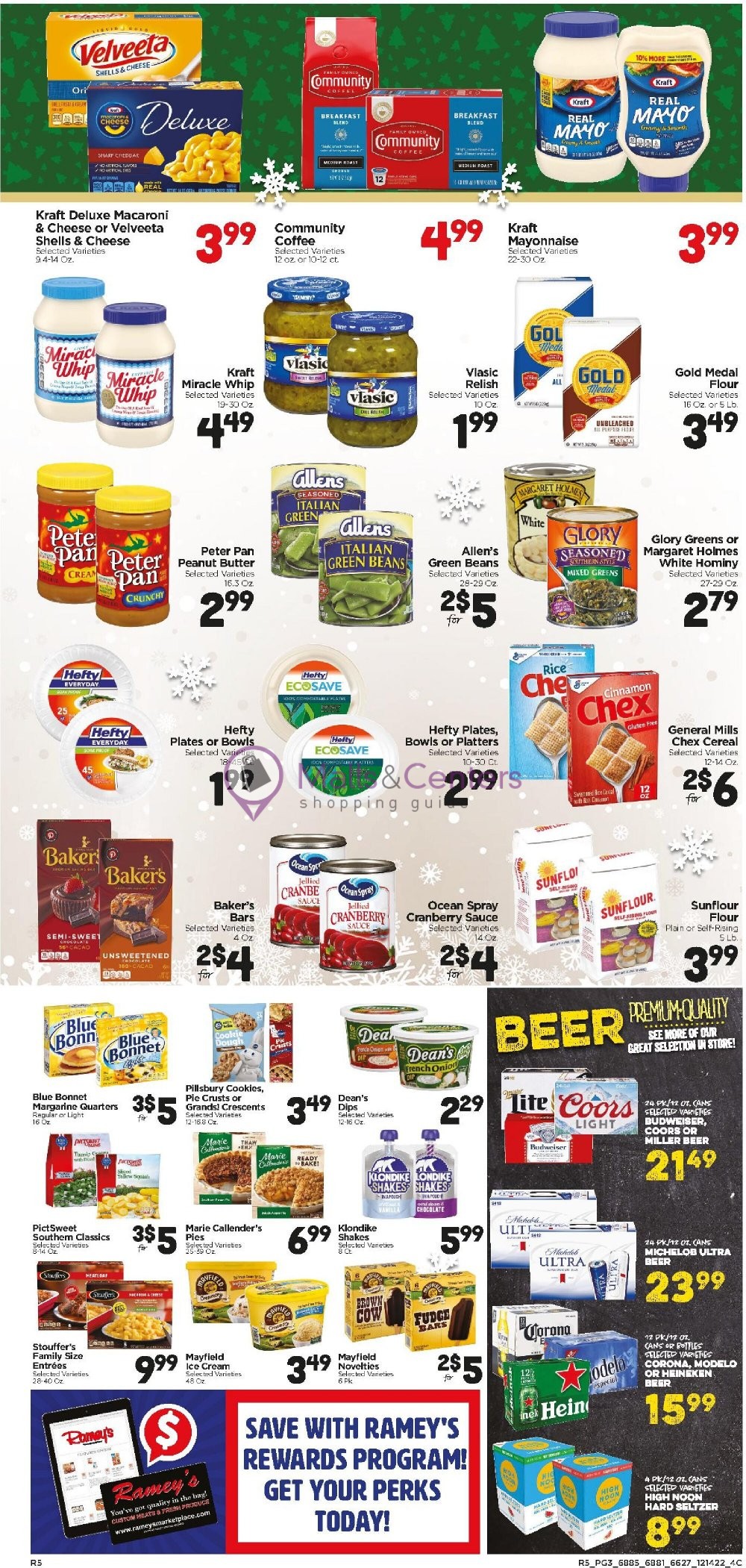 Ramey's Weekly ad valid from 12/14/2022 to 12/27/2022 MallsCenters