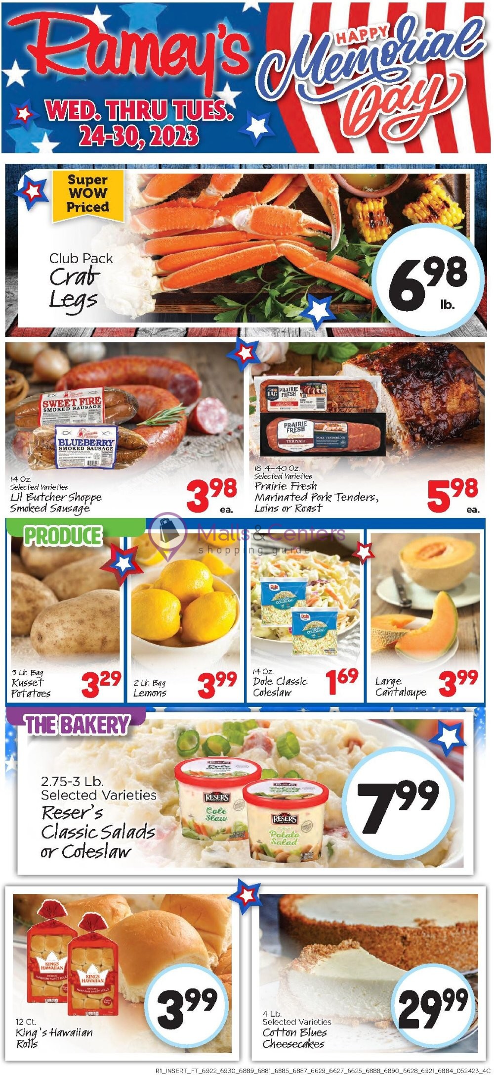 Ramey's Weekly Ad sales & flyers specials MallsCenters