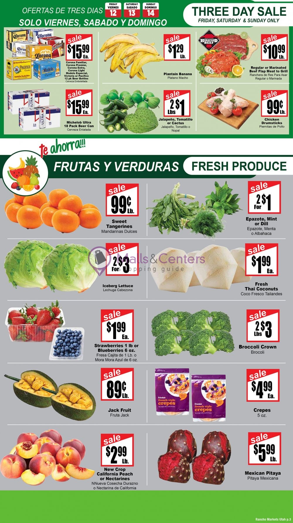 Rancho Markets Weekly ad valid from 05/09/2023 to 05/15/2023 MallsCenters