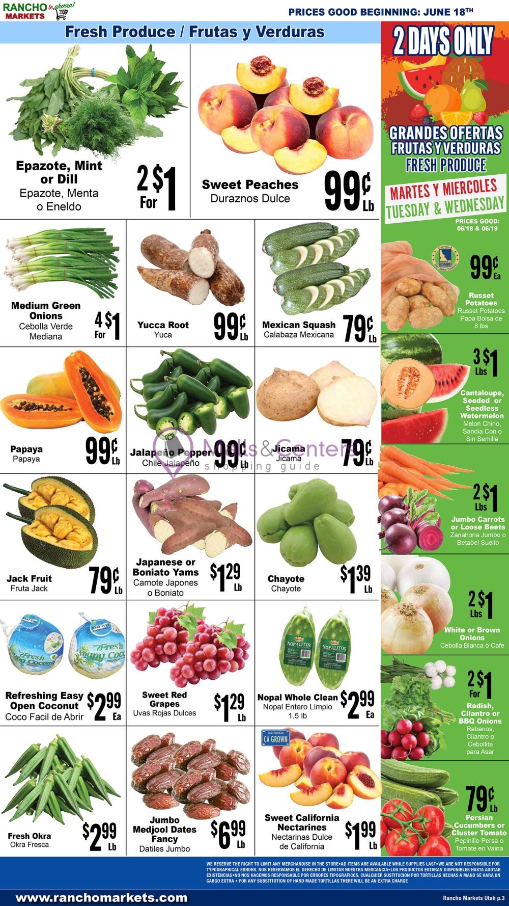 Weekly ad for Rancho Markets valid: 06/18/2024 - 06/24/2024, page 3