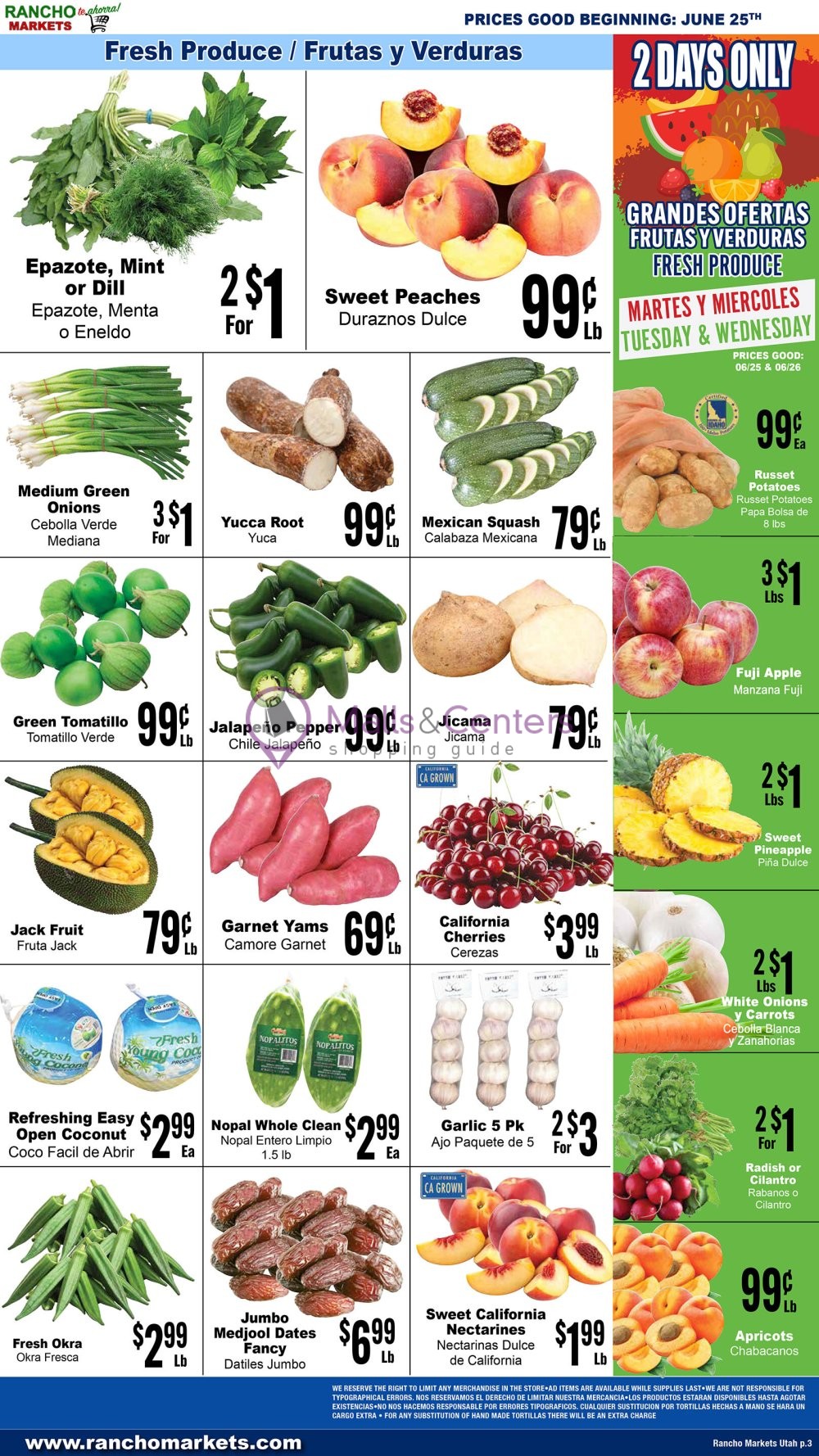 Weekly ad for Rancho Markets valid: 06/25/2024 - 07/01/2024, page 3