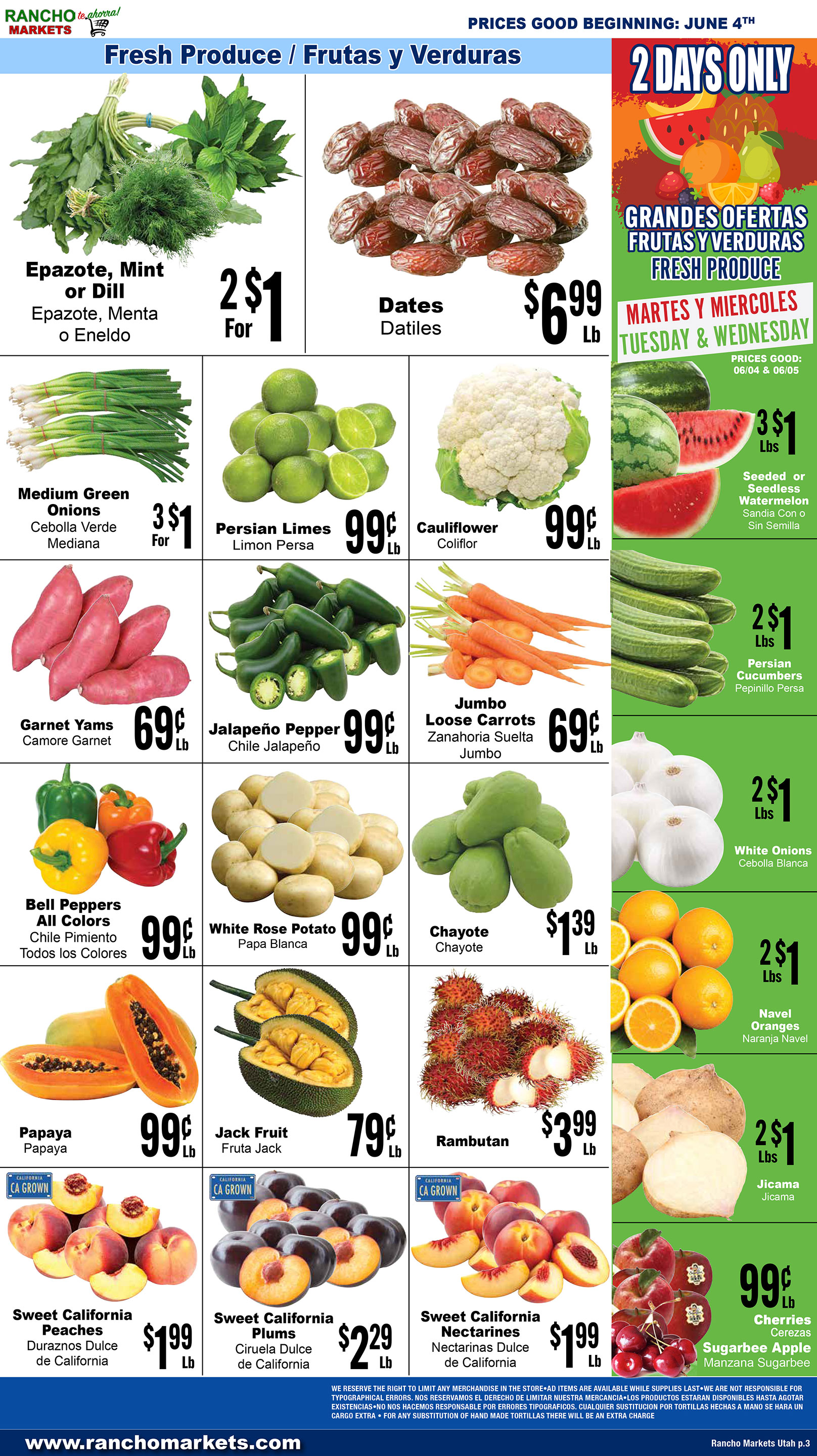 Weekly ad for Rancho Markets valid: 06/04/2024 - 06/10/2024, page 3