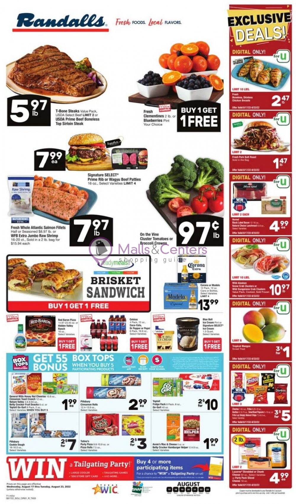 Randalls Weekly ad valid from 08/17/2022 to 08/23/2022 MallsCenters