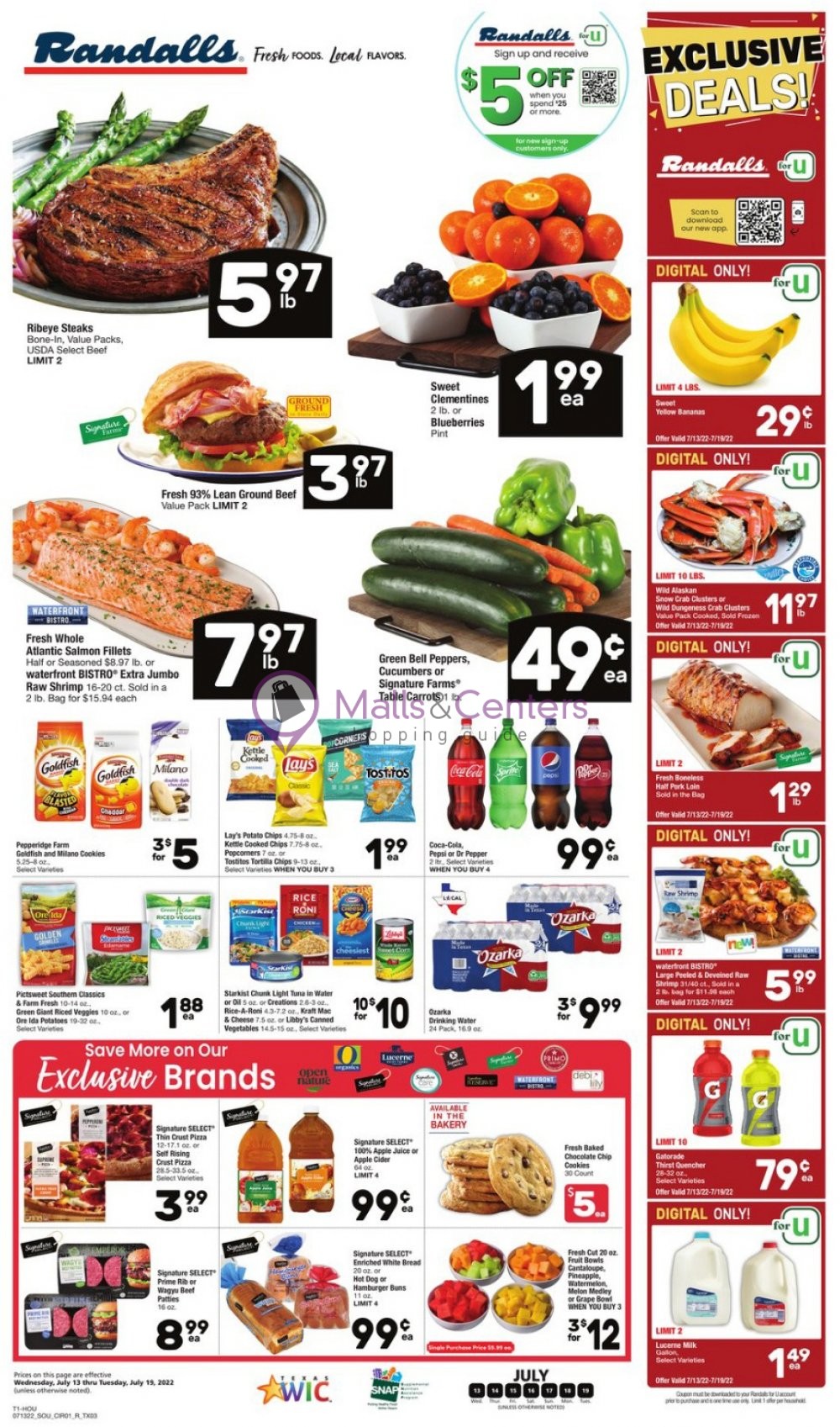 Randalls Weekly ad valid from 07/13/2022 to 07/19/2022 MallsCenters