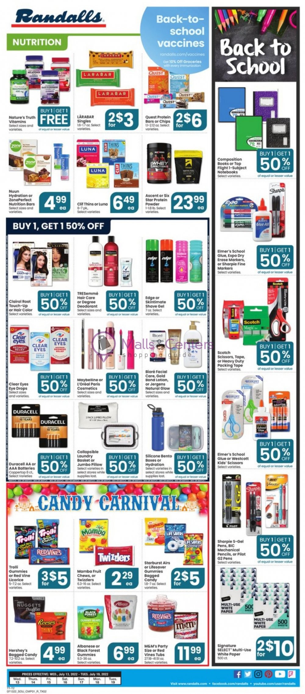 Randalls Weekly ad valid from 07/13/2022 to 07/19/2022 MallsCenters