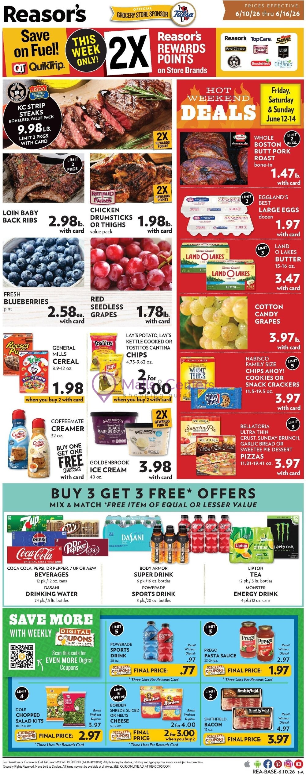 Weekly ad for Reasor's valid: 06/10/2026 - 06/16/2026, page 1