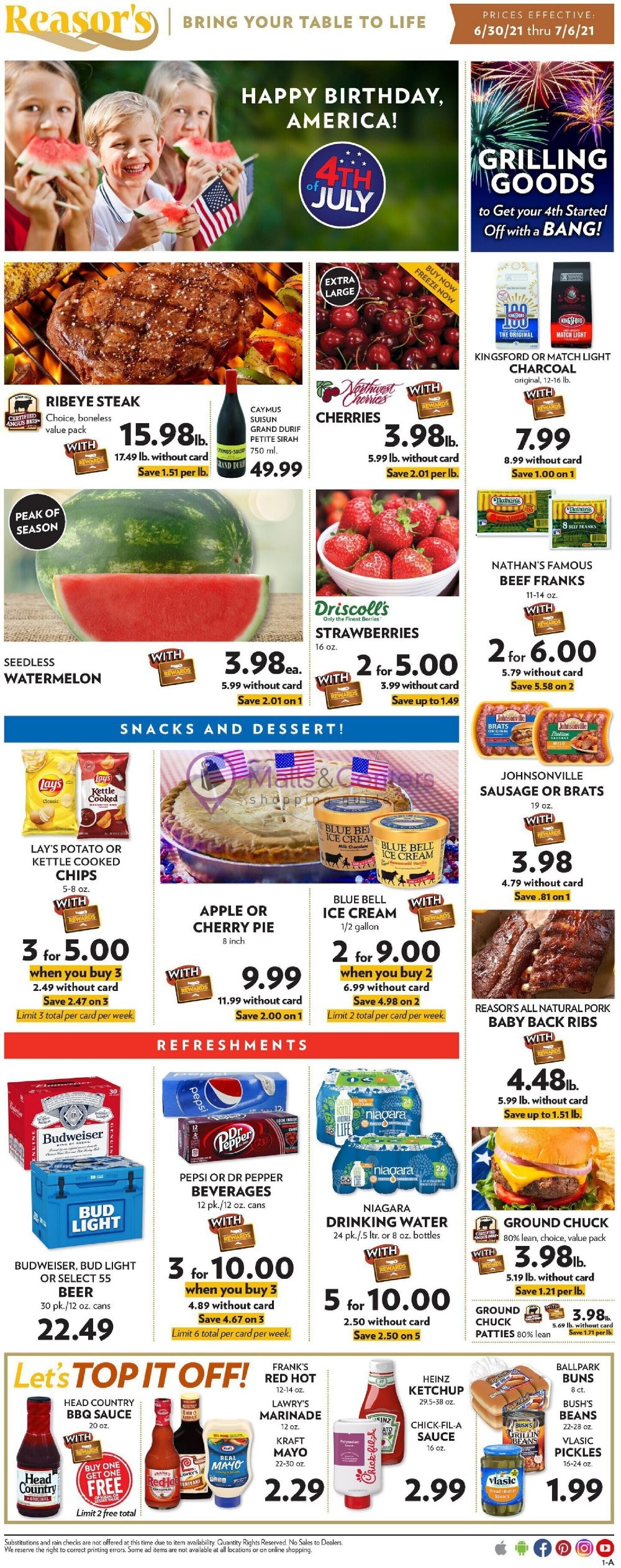 Reasor's Weekly Ad sales & flyers specials MallsCenters